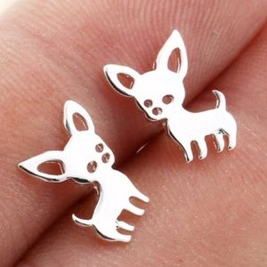 Dog shape Small earrings